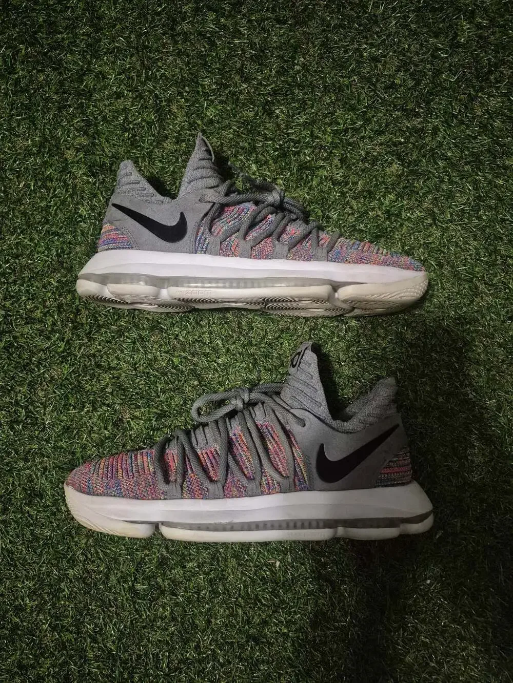 Nike KD 10 Multicolor Basketball Shoes Men's Size 10.5